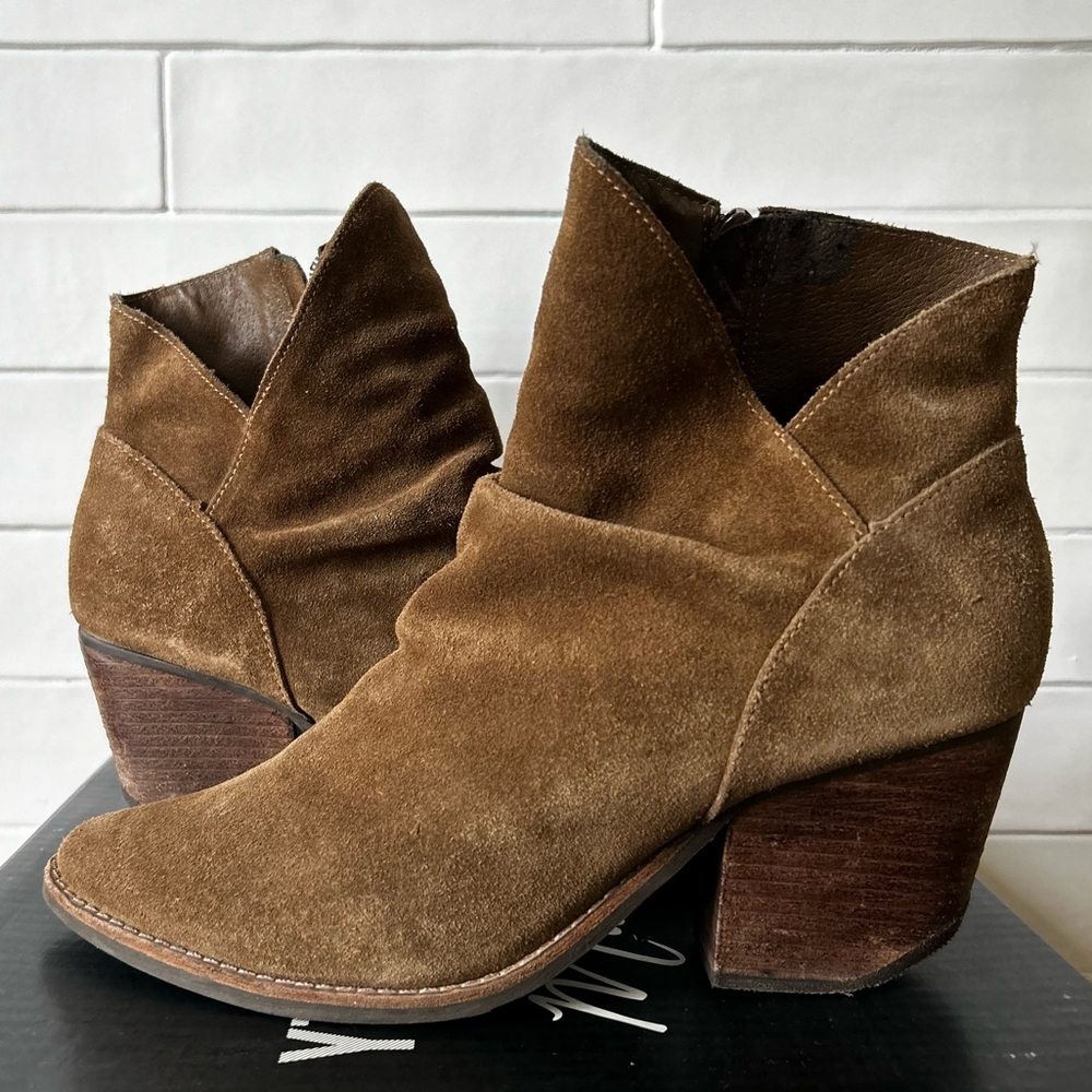 Brown Suede Ankle Boots